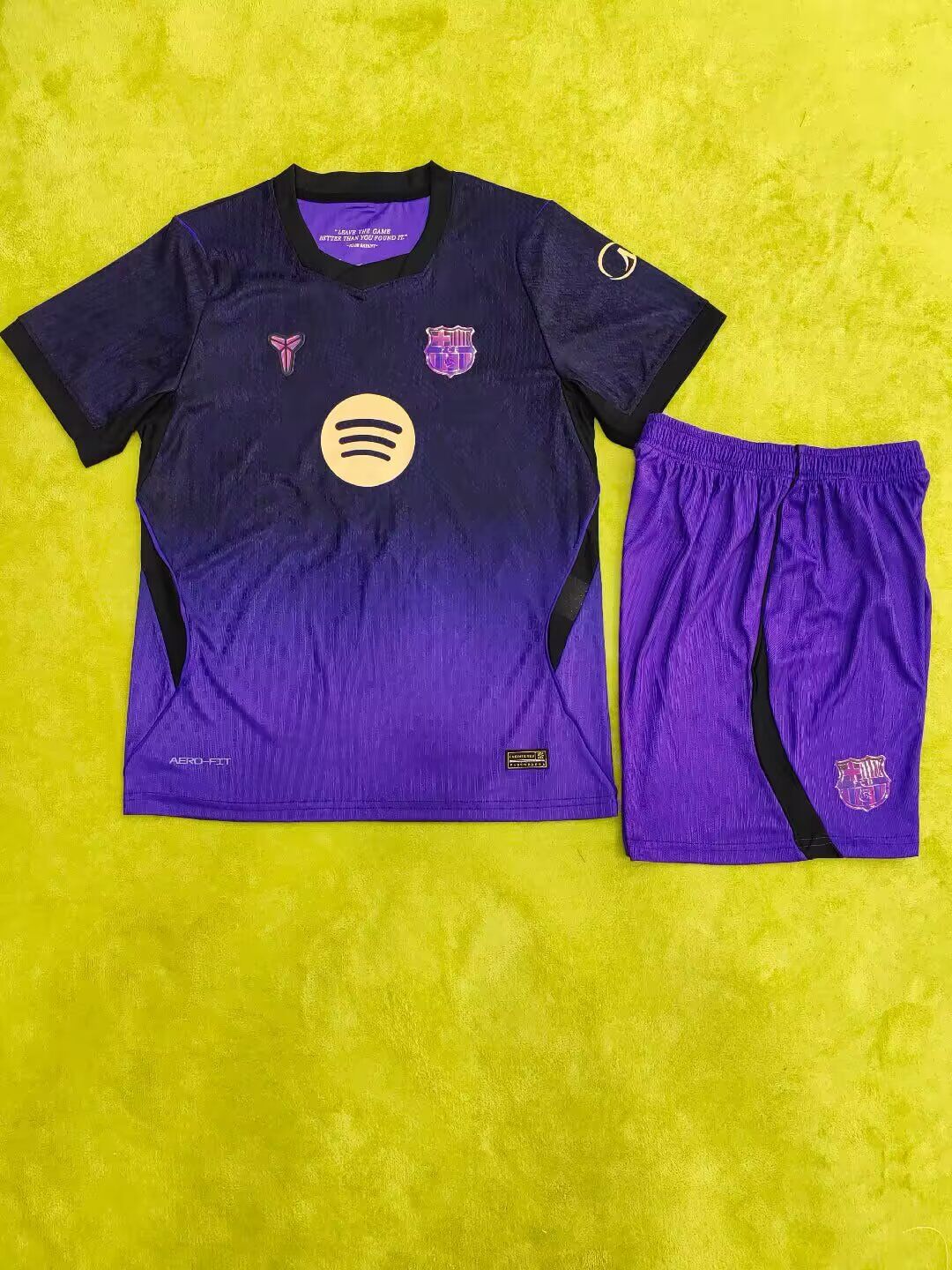 Kids-Barcelona 26/27 Away Black/Purple Jersey(Player)